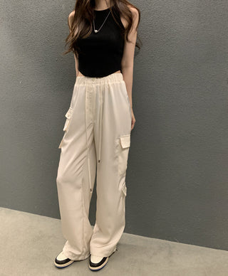 Loose Wide Leg Crane Casual Pants