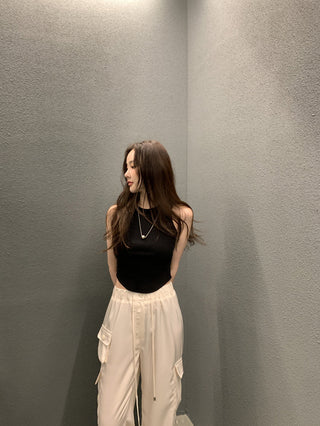 Loose Wide Leg Crane Casual Pants