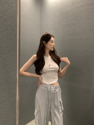 Loose Wide Leg Crane Casual Pants