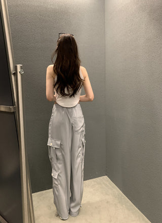 Loose Wide Leg Crane Casual Pants