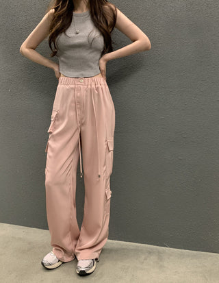 Loose Wide Leg Crane Casual Pants