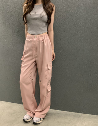 Loose Wide Leg Crane Casual Pants