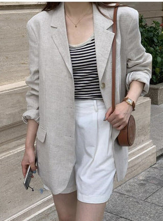 Korean thin cotton suit jacket