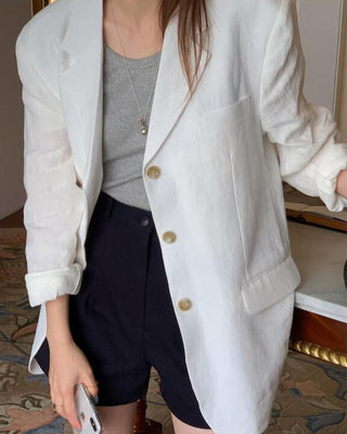 Korean thin cotton suit jacket