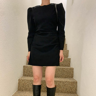 Slim long-sleeved dress