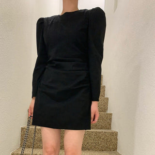 Slim long-sleeved dress