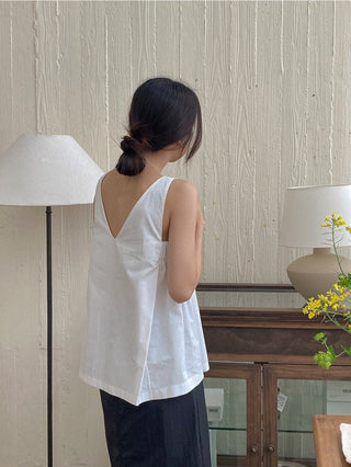 V-Neck Design Vest Top