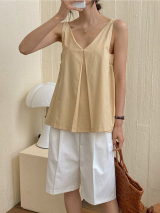 V-Neck Design Vest Top