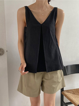 V-Neck Design Vest Top