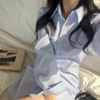 Striped Slim Shirt dress