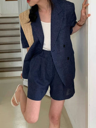 Slim Short-sleeved Suit Jacket