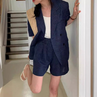 Slim Short-sleeved Suit Jacket