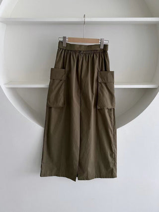 Belted cargo skirt