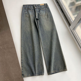 Soil-colored low-waist Jeans