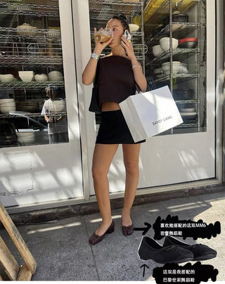 Slim mini skirt