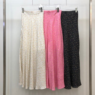 Floral fishtail slim skirt