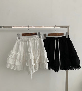 Sweet Lace Puffy Cake A-Line Skirt