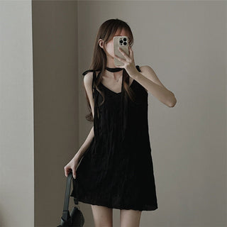 Ribbon lace Slim Dress