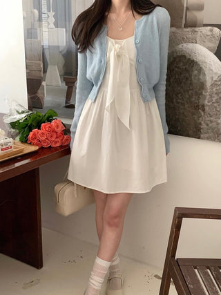 Knotted Casual Slim Dress