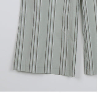 Japanese Retro Striped Loose Trousers