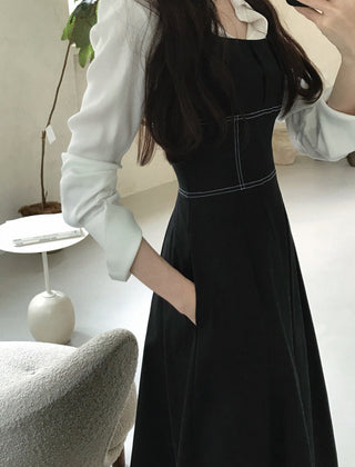 Style Square Neck Swing Dress