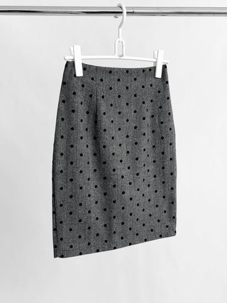 High Waist Polka Dot Skirt