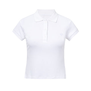 [NECY] Polo Shirt Heart Lock Embroidered Top