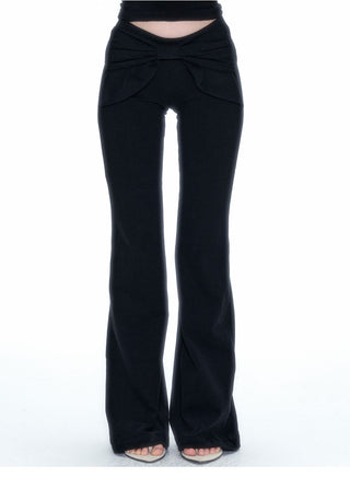 [NECY] Bow Yoga Casual Stretch Pants