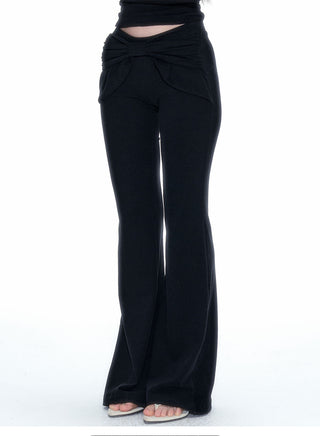 [NECY] Bow Yoga Casual Stretch Pants