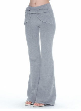 [NECY] Bow Yoga Casual Stretch Pants