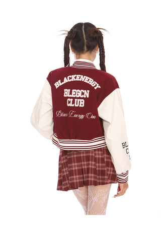 Crop baseball jersey