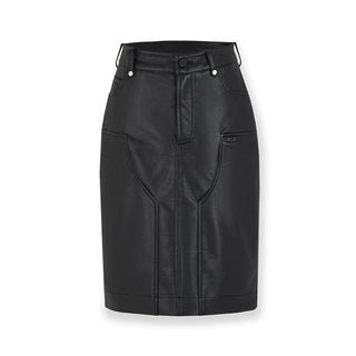 [NAWS] Stretchy Matte Leather Skirt