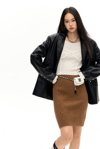 [NAWS] Wool Knit Skirt