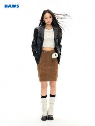 [NAWS] Wool Knit Skirt