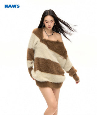 [NAWS] Striped mink sweater