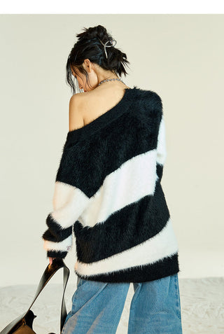 [NAWS] Striped mink sweater