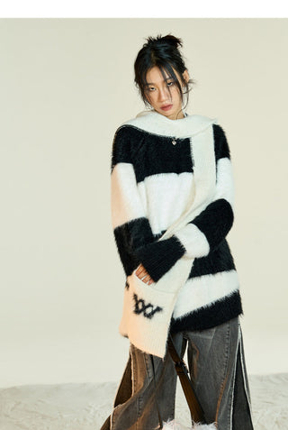 [NAWS] Striped mink sweater