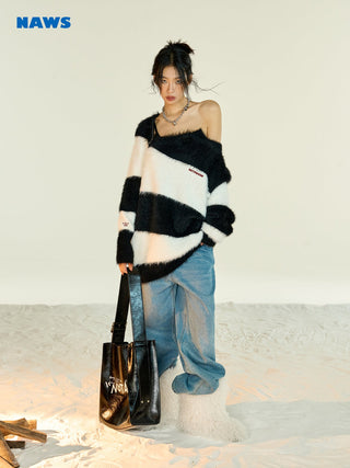 [NAWS] Striped mink sweater