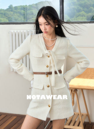 [NAWS] Tweed Classic Dress Coat