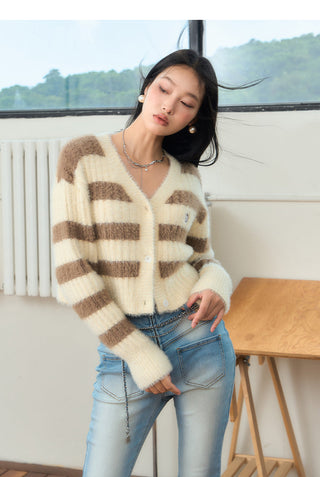 [NAWS] Striped Knitted Cardigan