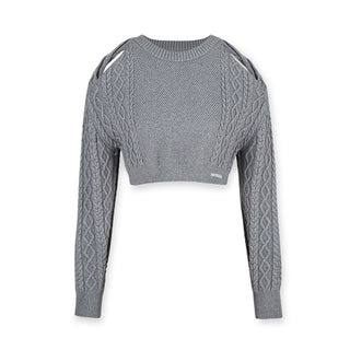 [NAWS] Off-shoulder knitted sweater