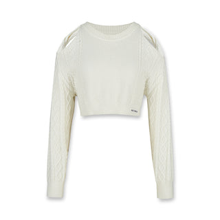 [NAWS] Off-shoulder knitted sweater