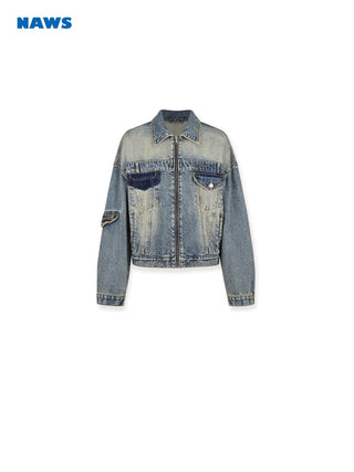 [NAWS] Oversize Washed Denim Jacket