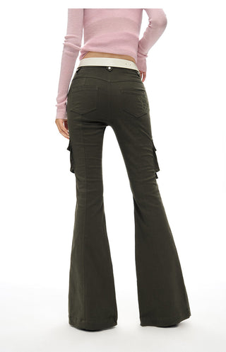 [NAWS] Slim flared cargo pants