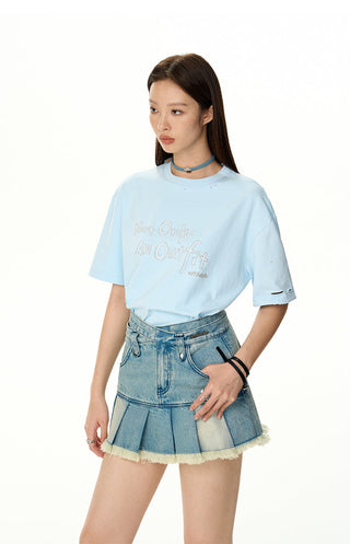 [NAWS] Oversized embroidered T-shirt