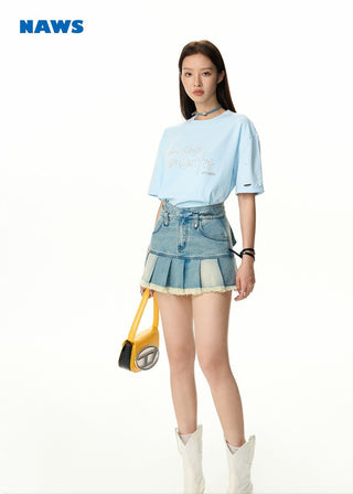 [NAWS] Oversized embroidered T-shirt