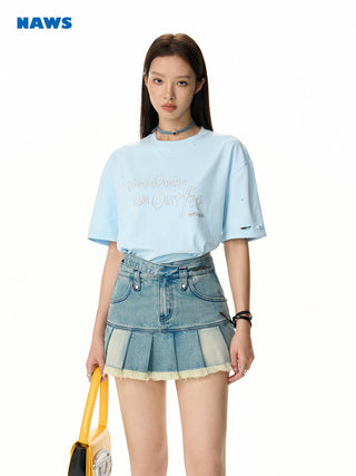 [NAWS] Oversized embroidered T-shirt