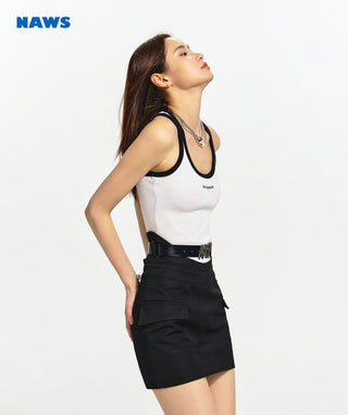 [NAWS] U-shaped waist skirt pants