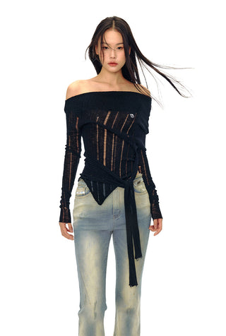 [NAWS] Slim Waist Off shoulder top