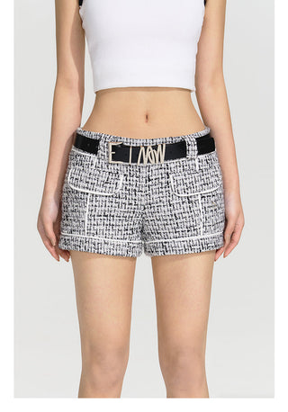 [NAWS] Tweed low waist shorts